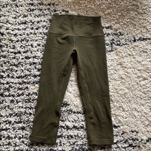 Olive Green Crop Align Lululemon